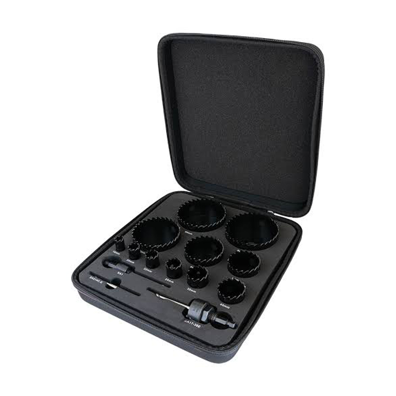 Starrett KCT11031 Tungsten Carbide Tipped TCT General Purpose Hole Saw Kit 11 Piece 02389