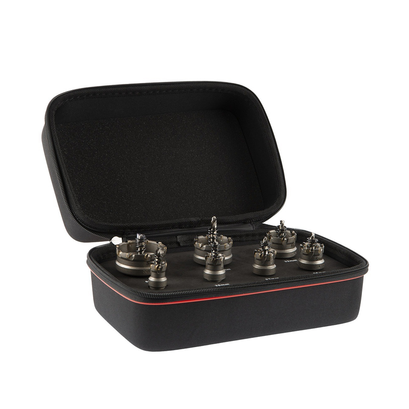 Starrett KSM07001 7 Piece TCT Stainless Steel / Sheet Metal Hole Saw Kit – 7 Piece Set