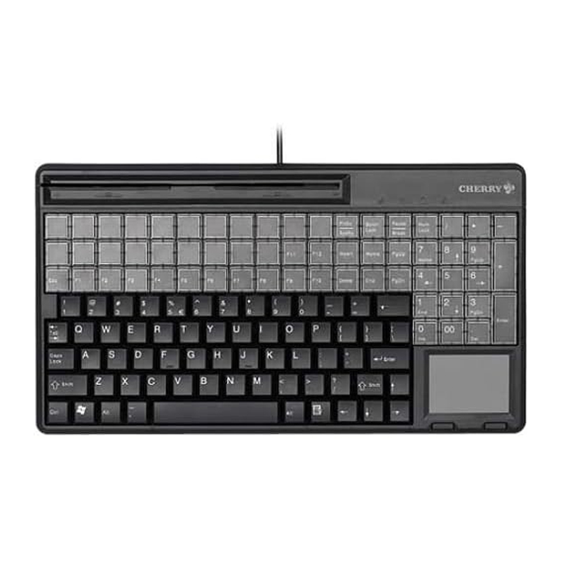 CHERRY SPOS G86-61411 Keyboard with Touchpad (Black)